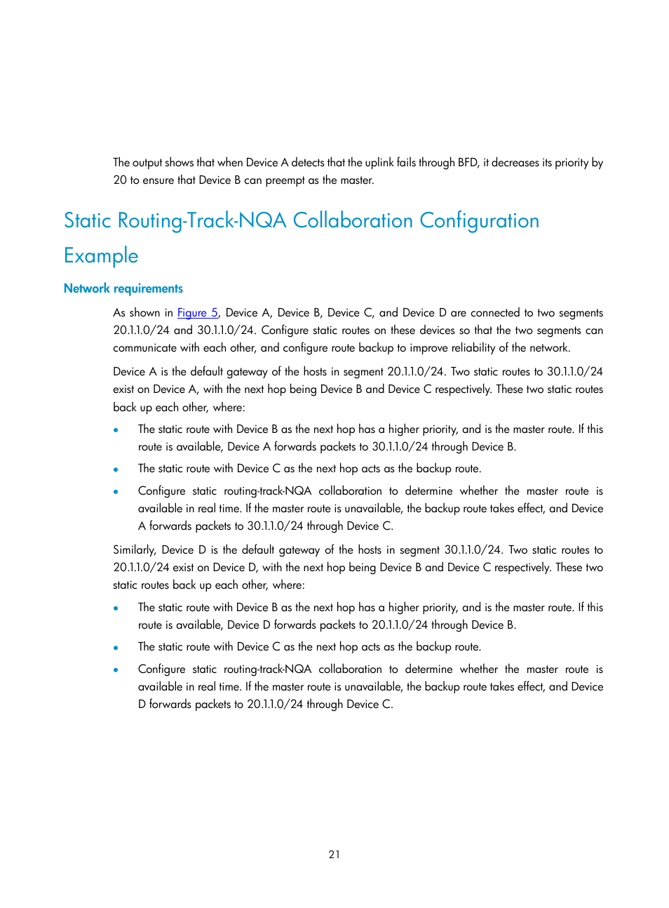 Network requirements | H3C Technologies H3C SecPath F1000-E User Manual | Page 304 / 326