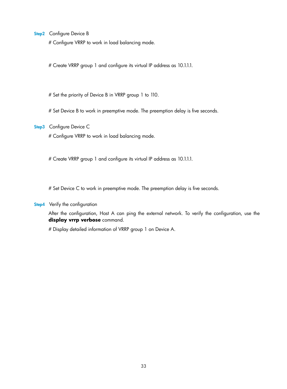 H3C Technologies H3C SecPath F1000-E User Manual | Page 34 / 326