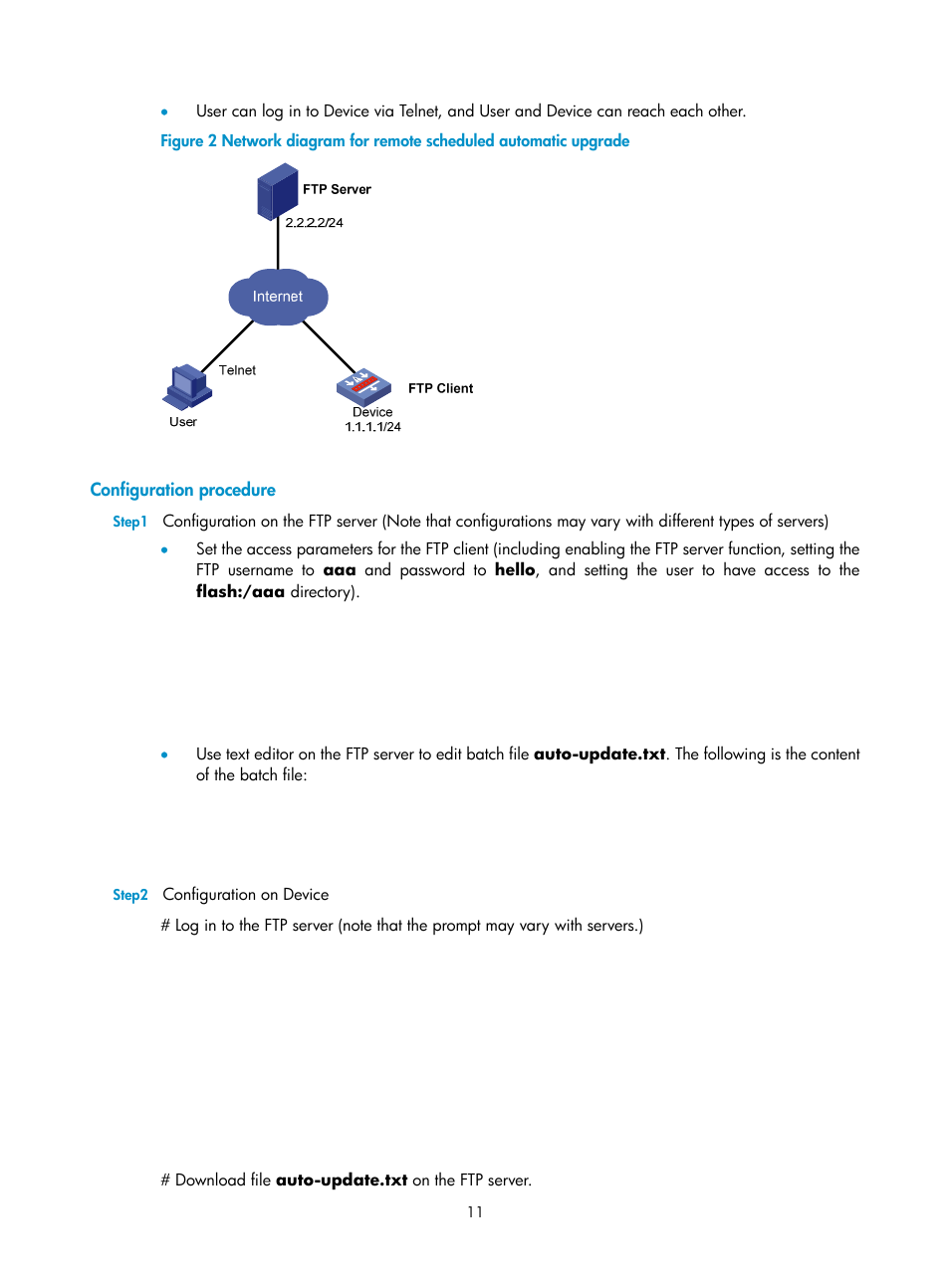 Configuration procedure | H3C Technologies H3C SecPath F1000-E User Manual | Page 64 / 326