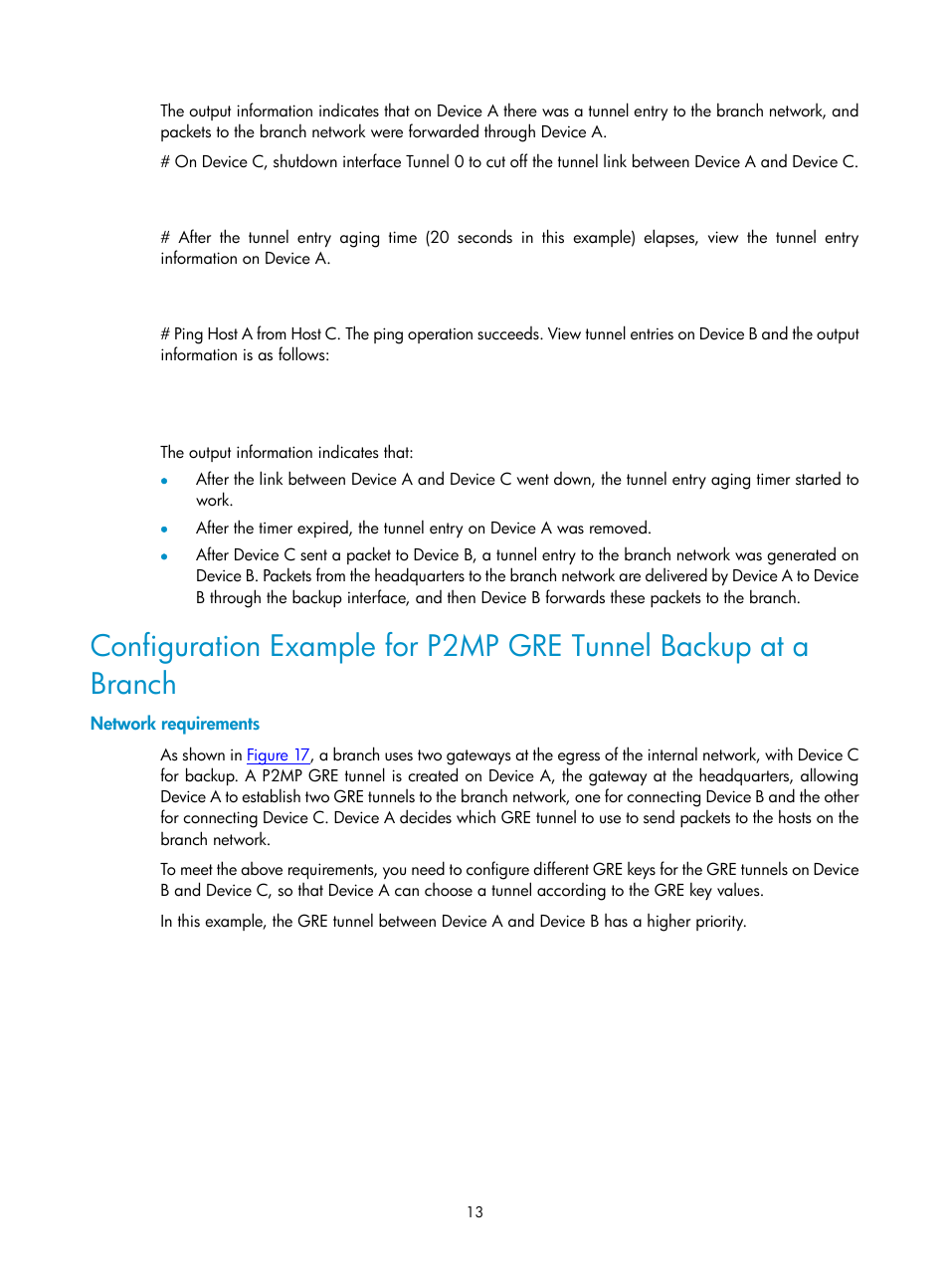 Network requirements | H3C Technologies H3C SecPath F1000-E User Manual | Page 29 / 80