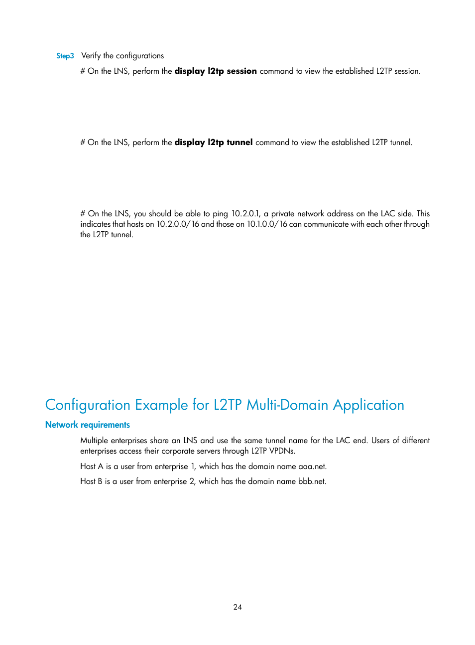 Network requirements | H3C Technologies H3C SecPath F1000-E User Manual | Page 57 / 80