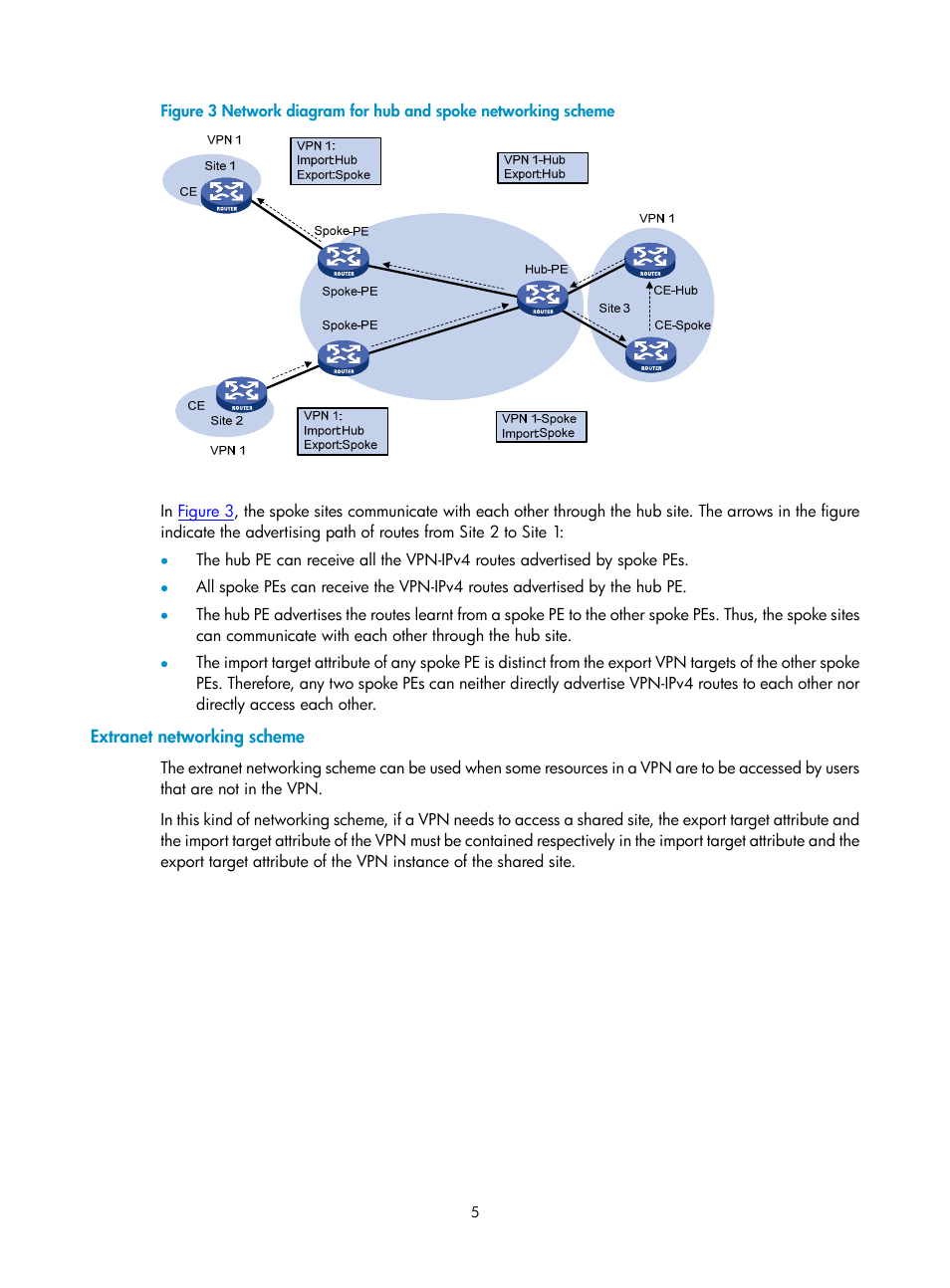 Extranet networking scheme | H3C Technologies H3C SecPath F1000-E User Manual | Page 68 / 80