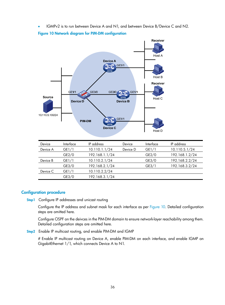 Configuration procedure | H3C Technologies H3C SecPath F1000-E User Manual | Page 132 / 225