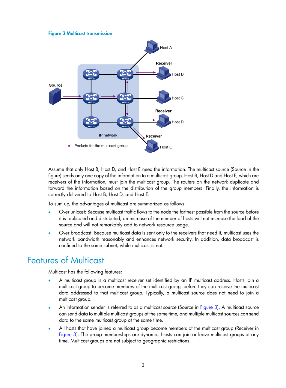 Features of multicast | H3C Technologies H3C SecPath F1000-E User Manual | Page 4 / 225