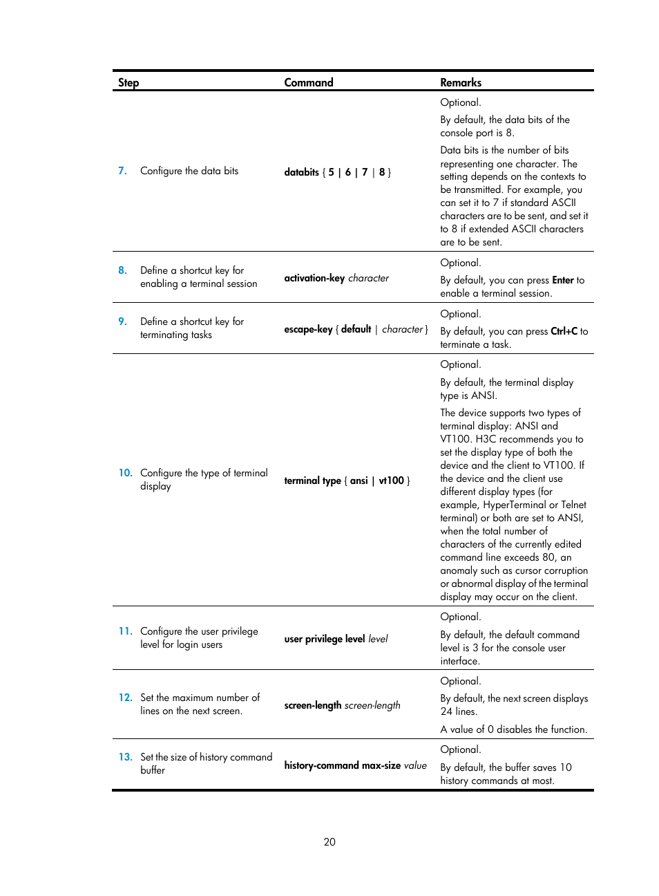 H3C Technologies H3C SecPath F1000-E User Manual | Page 28 / 126