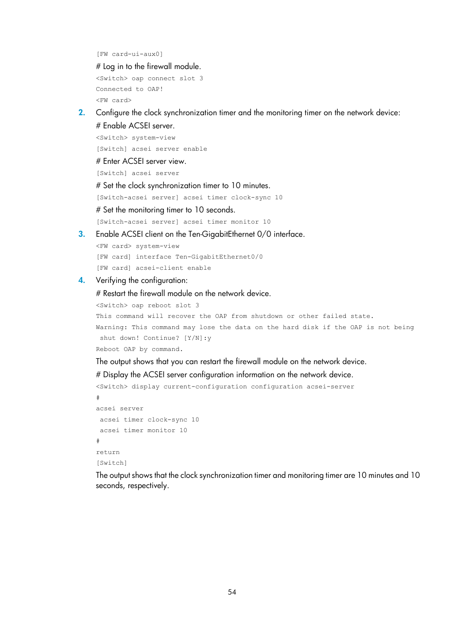 H3C Technologies H3C SecPath F1000-E User Manual | Page 62 / 126