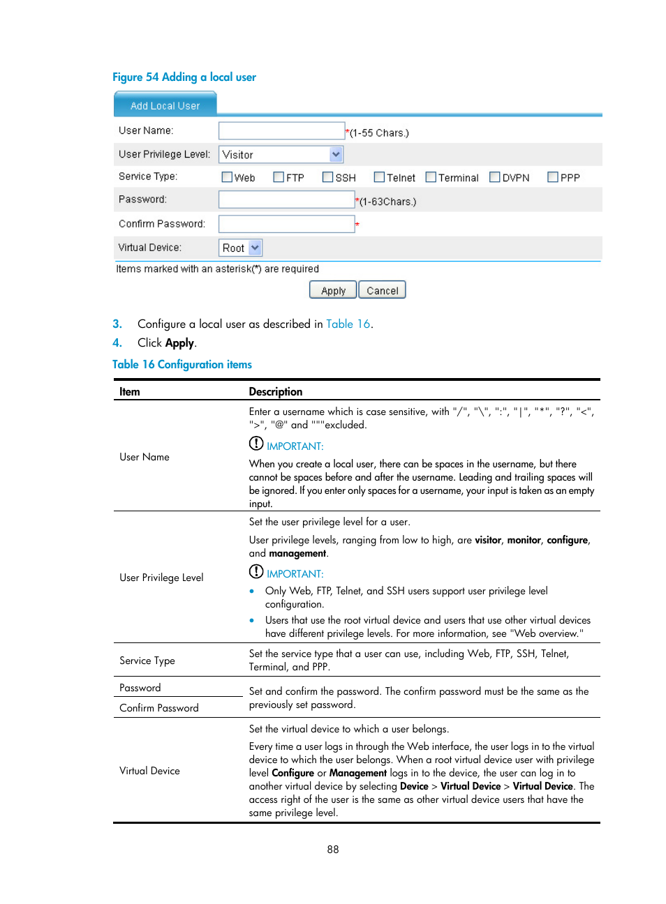 H3C Technologies H3C SecPath F1000-E User Manual | Page 96 / 126