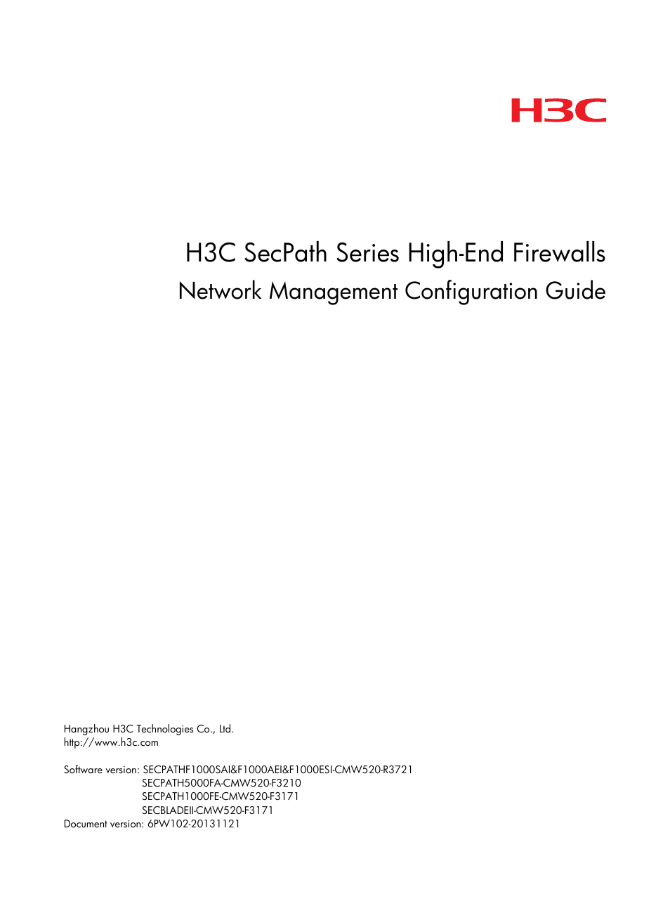 H3C Technologies H3C SecPath F1000-E User Manual | 967 pages