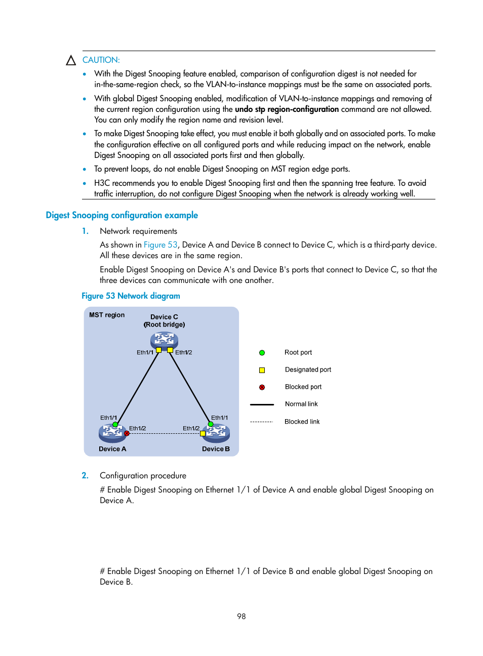 Digest snooping configuration example | H3C Technologies H3C SecPath F1000-E User Manual | Page 123 / 967