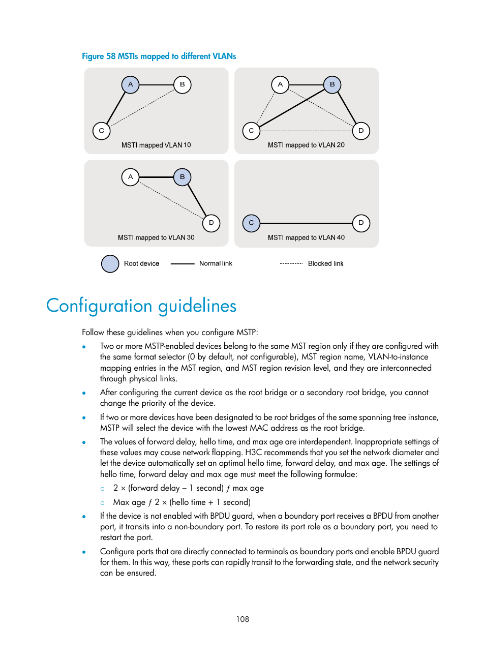 Configuration guidelines | H3C Technologies H3C SecPath F1000-E User Manual | Page 133 / 967