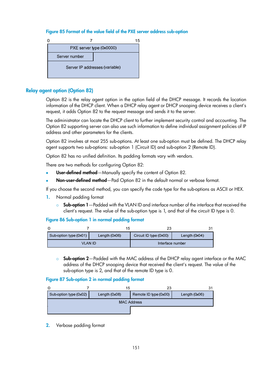 Relay agent option (option 82), Figure 85 | H3C Technologies H3C SecPath F1000-E User Manual | Page 176 / 967