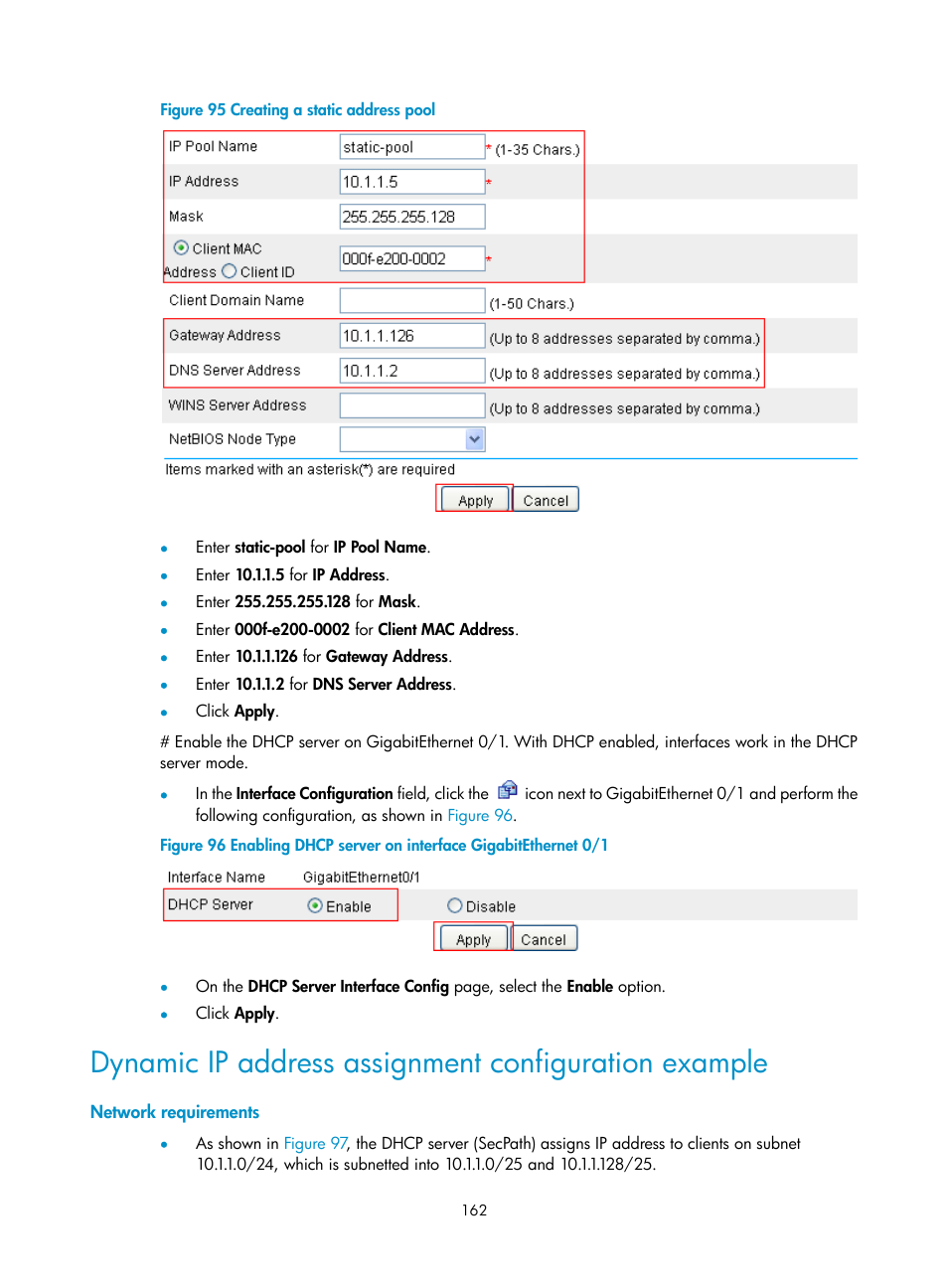 Network requirements | H3C Technologies H3C SecPath F1000-E User Manual | Page 187 / 967