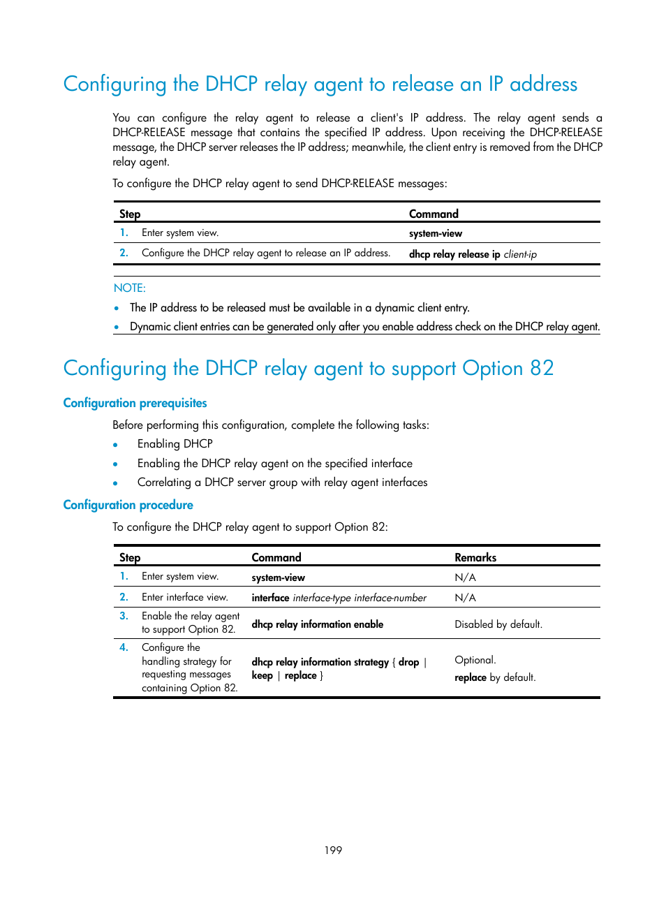 Configuration prerequisites, Configuration procedure | H3C Technologies H3C SecPath F1000-E User Manual | Page 224 / 967