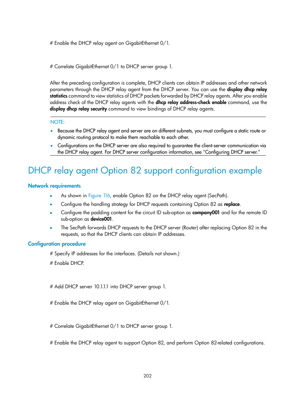 Network requirements, Configuration procedure | H3C Technologies H3C SecPath F1000-E User Manual | Page 227 / 967