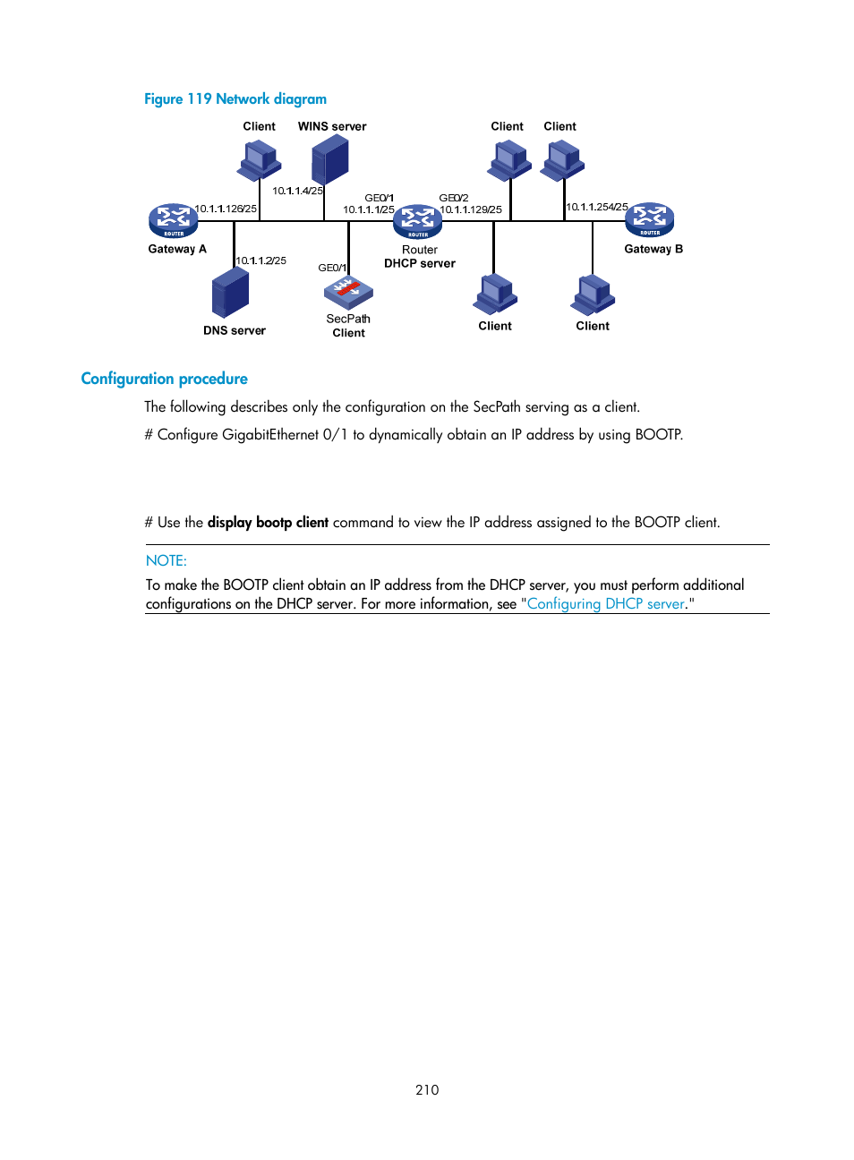 Configuration procedure | H3C Technologies H3C SecPath F1000-E User Manual | Page 235 / 967