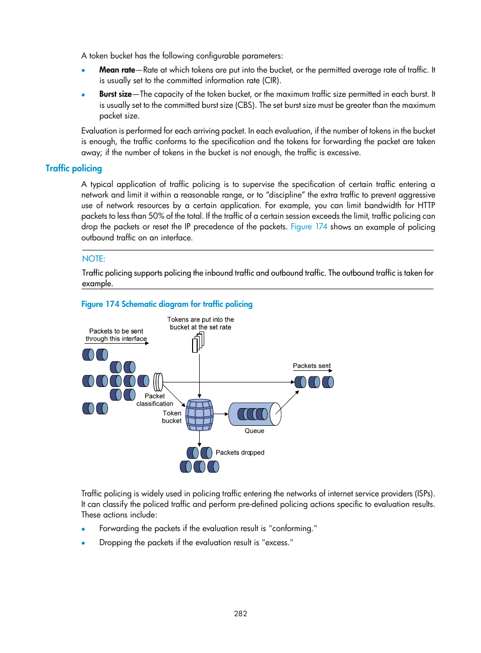 Traffic policing | H3C Technologies H3C SecPath F1000-E User Manual | Page 307 / 967