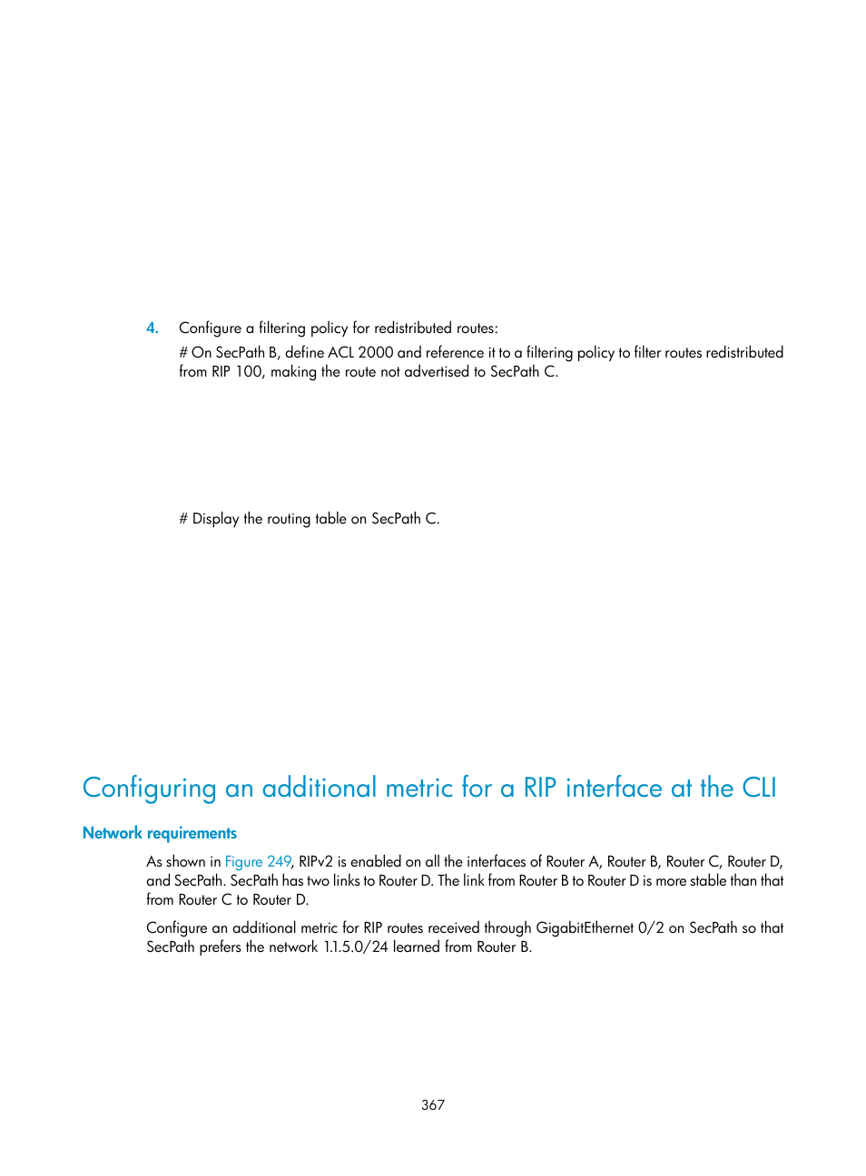 Network requirements | H3C Technologies H3C SecPath F1000-E User Manual | Page 392 / 967