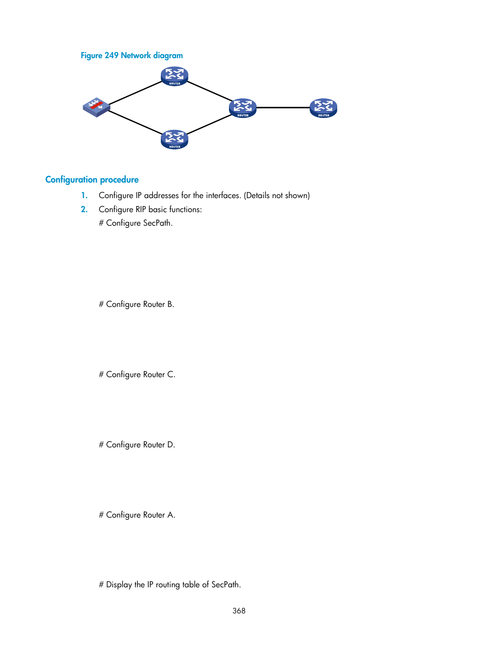 Configuration procedure | H3C Technologies H3C SecPath F1000-E User Manual | Page 393 / 967