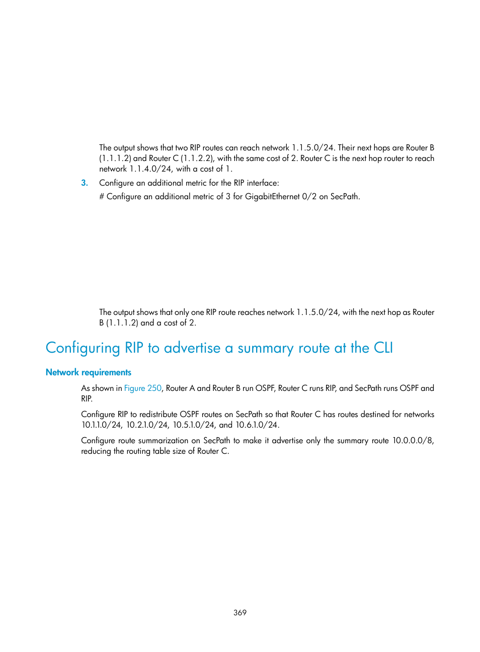 Network requirements | H3C Technologies H3C SecPath F1000-E User Manual | Page 394 / 967