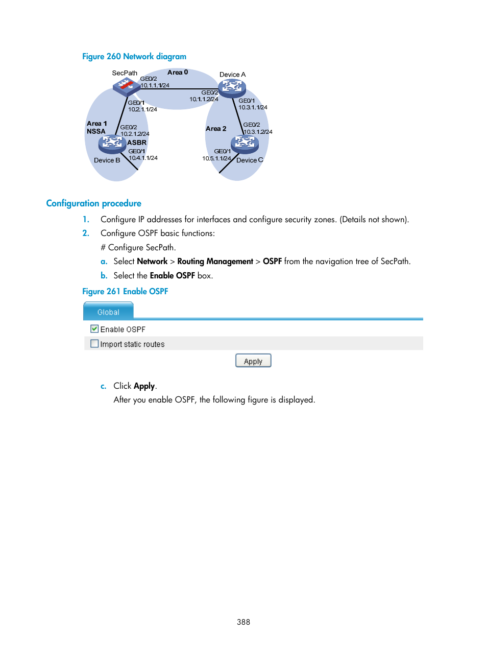 Configuration procedure | H3C Technologies H3C SecPath F1000-E User Manual | Page 413 / 967