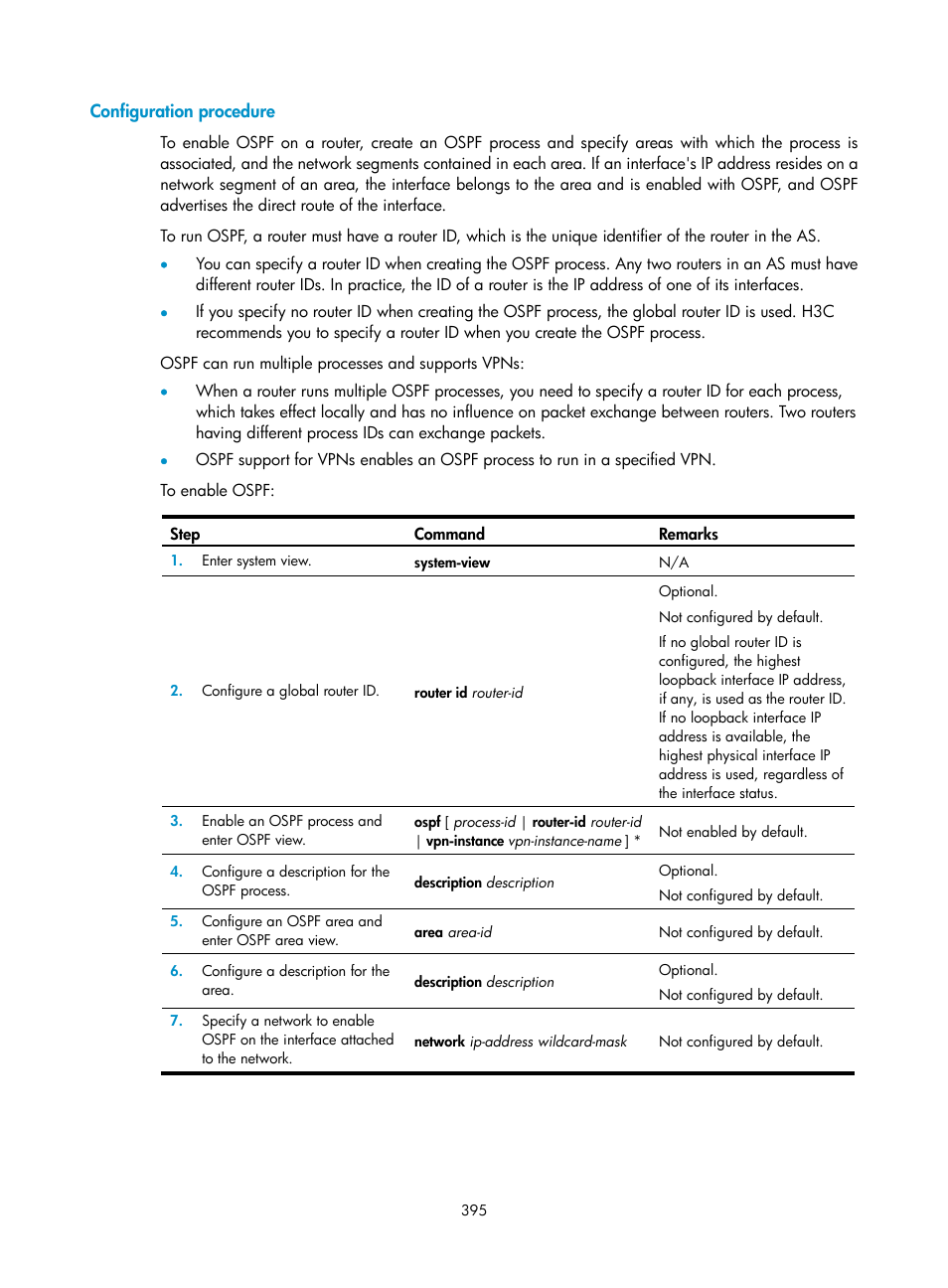 Configuration procedure | H3C Technologies H3C SecPath F1000-E User Manual | Page 420 / 967