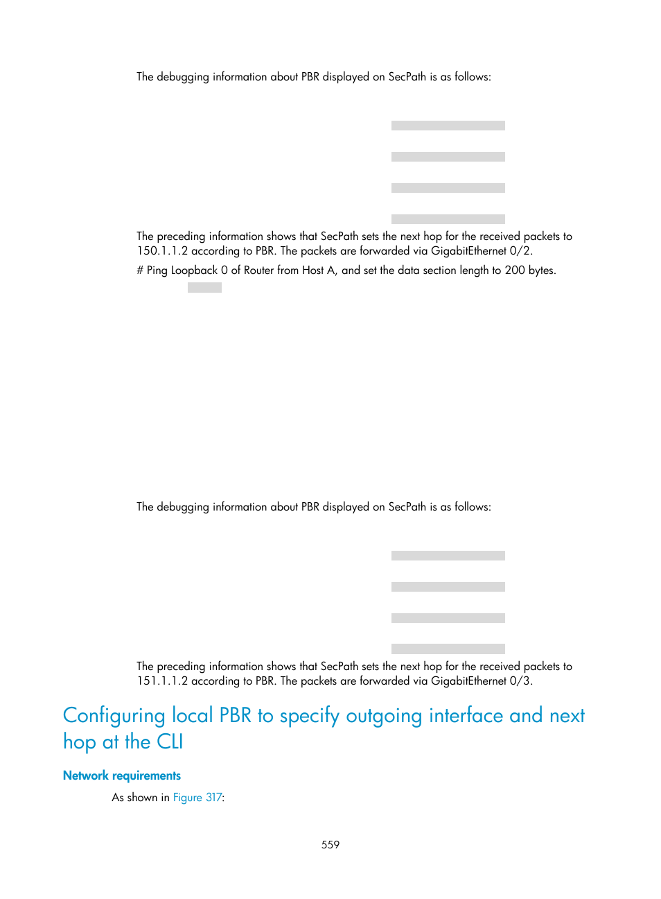 Network requirements | H3C Technologies H3C SecPath F1000-E User Manual | Page 584 / 967