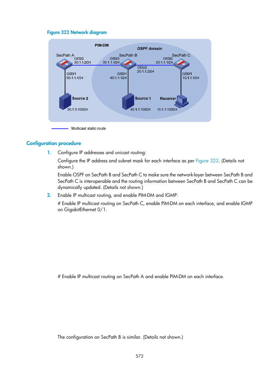 Configuration procedure | H3C Technologies H3C SecPath F1000-E User Manual | Page 597 / 967