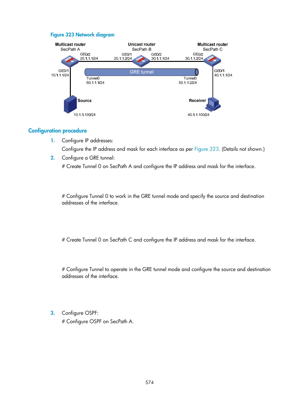 Configuration procedure | H3C Technologies H3C SecPath F1000-E User Manual | Page 599 / 967