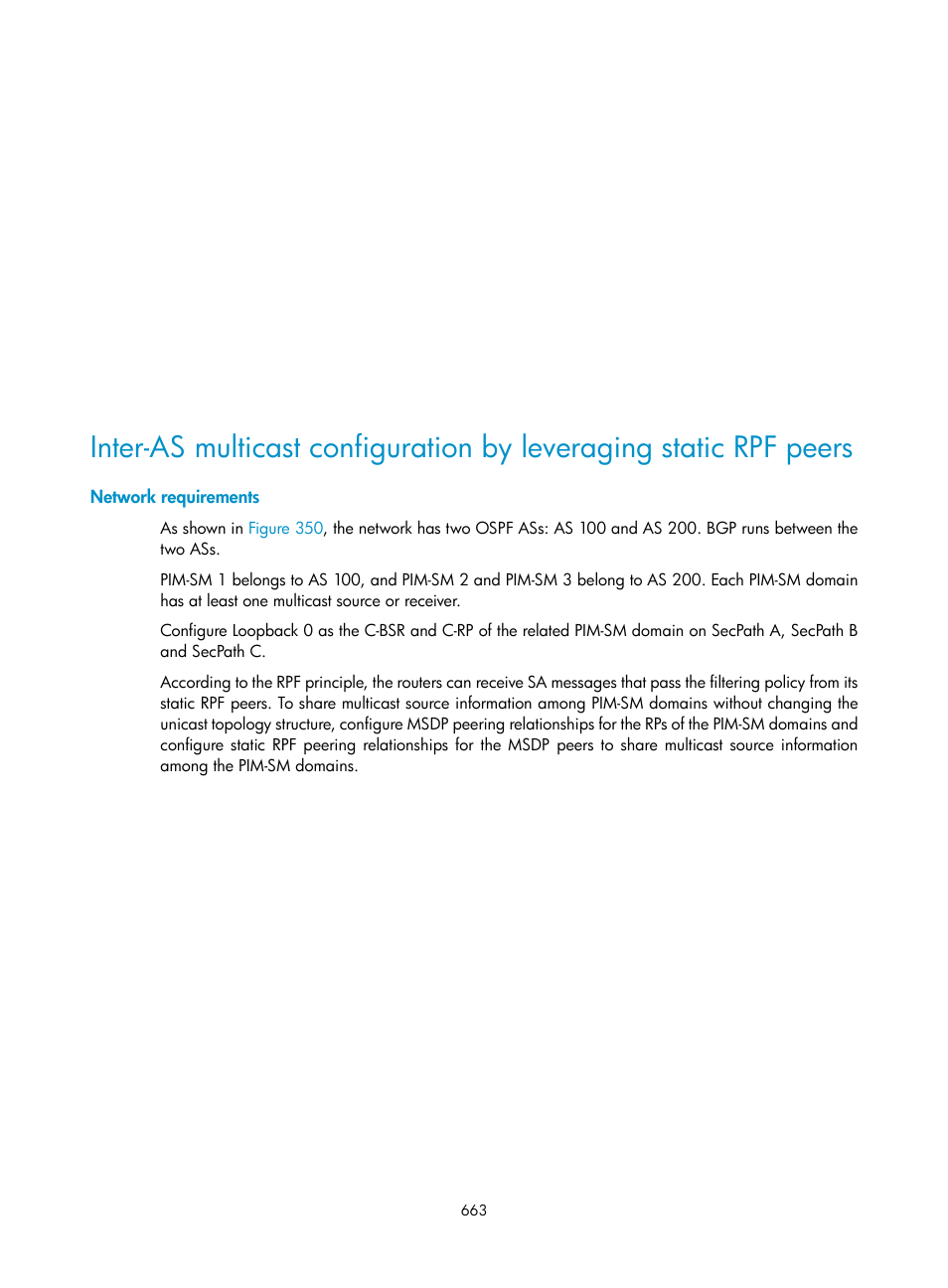 Network requirements | H3C Technologies H3C SecPath F1000-E User Manual | Page 688 / 967