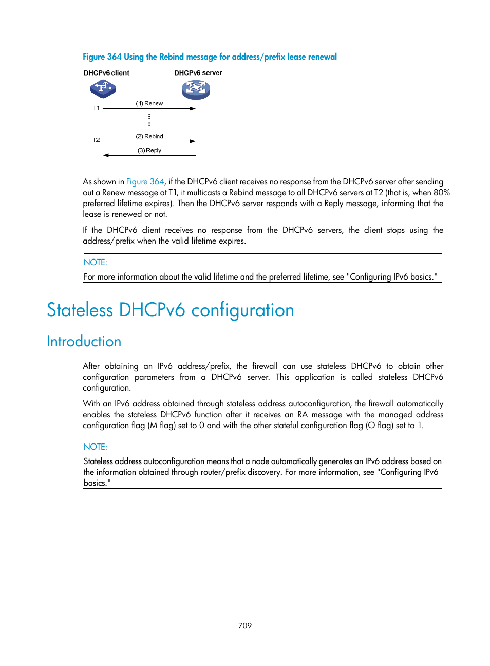 Stateless dhcpv6 configuration, Introduction | H3C Technologies H3C SecPath F1000-E User Manual | Page 734 / 967