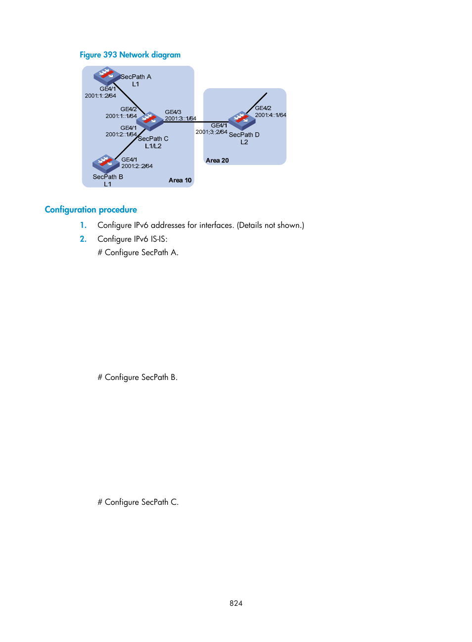 Configuration procedure | H3C Technologies H3C SecPath F1000-E User Manual | Page 849 / 967