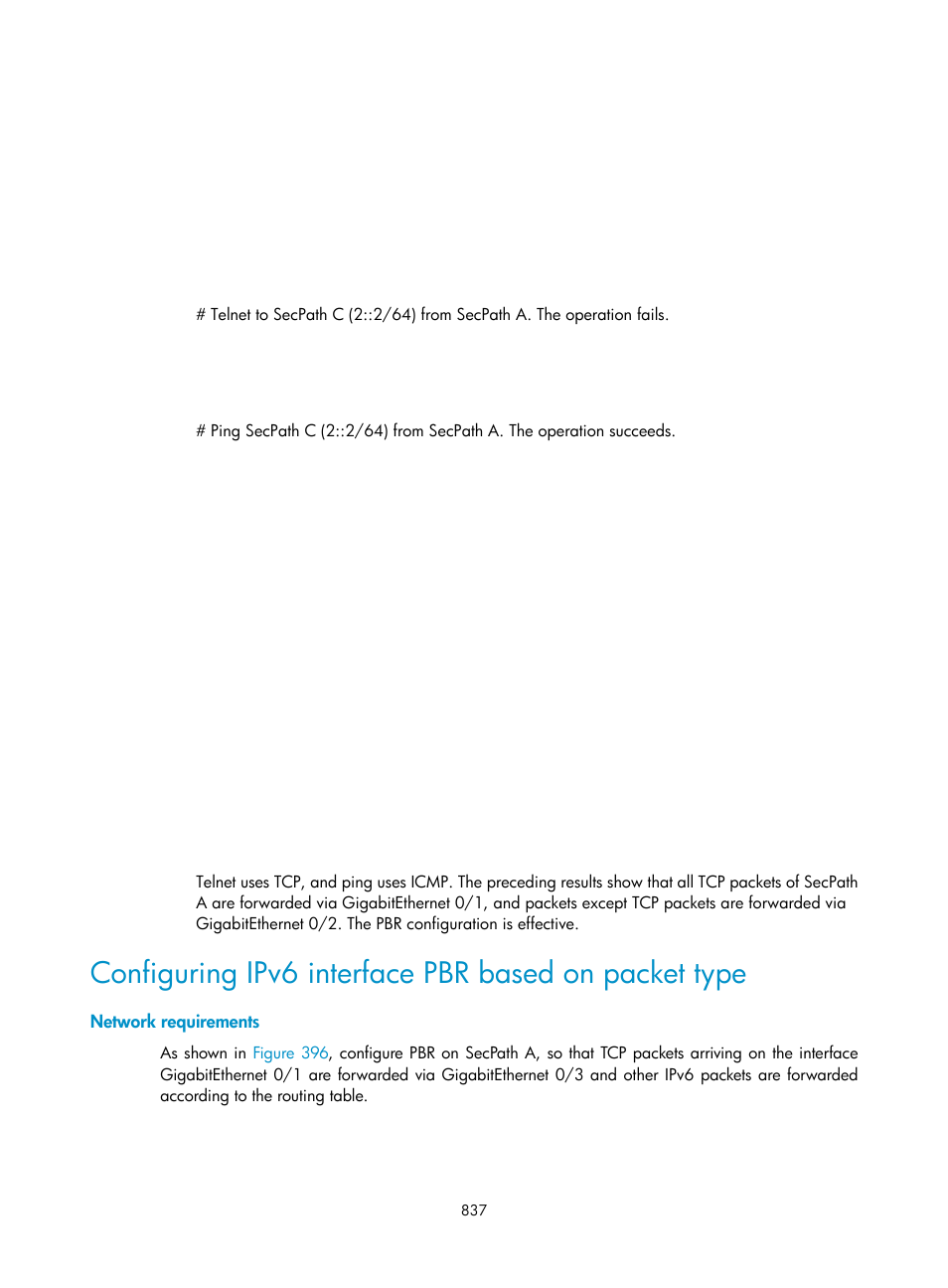 Network requirements | H3C Technologies H3C SecPath F1000-E User Manual | Page 862 / 967