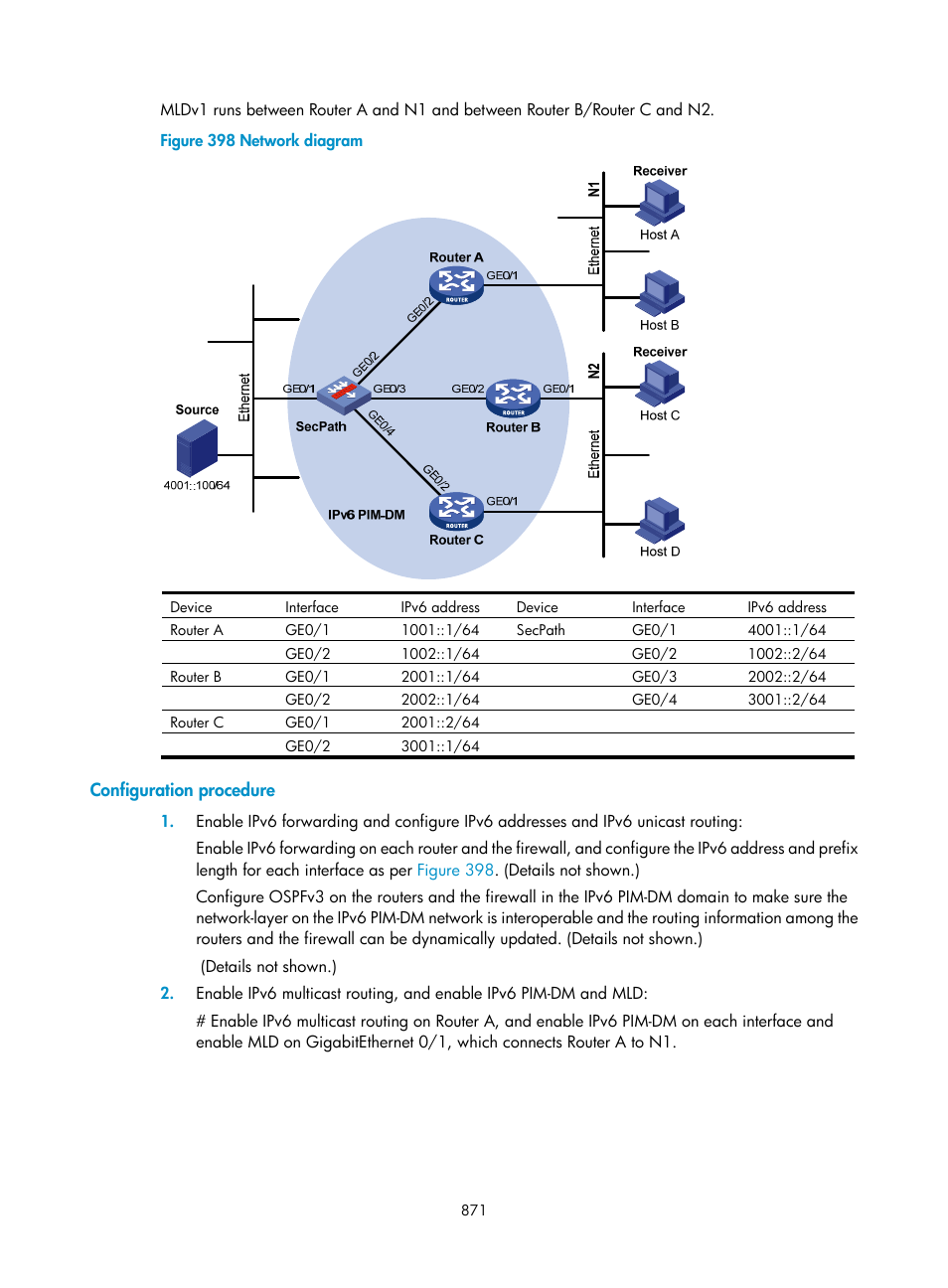 Configuration procedure | H3C Technologies H3C SecPath F1000-E User Manual | Page 896 / 967