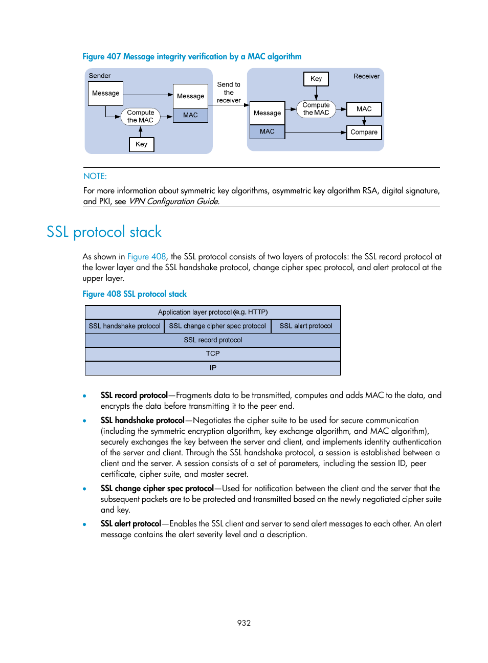 Ssl protocol stack | H3C Technologies H3C SecPath F1000-E User Manual | Page 957 / 967