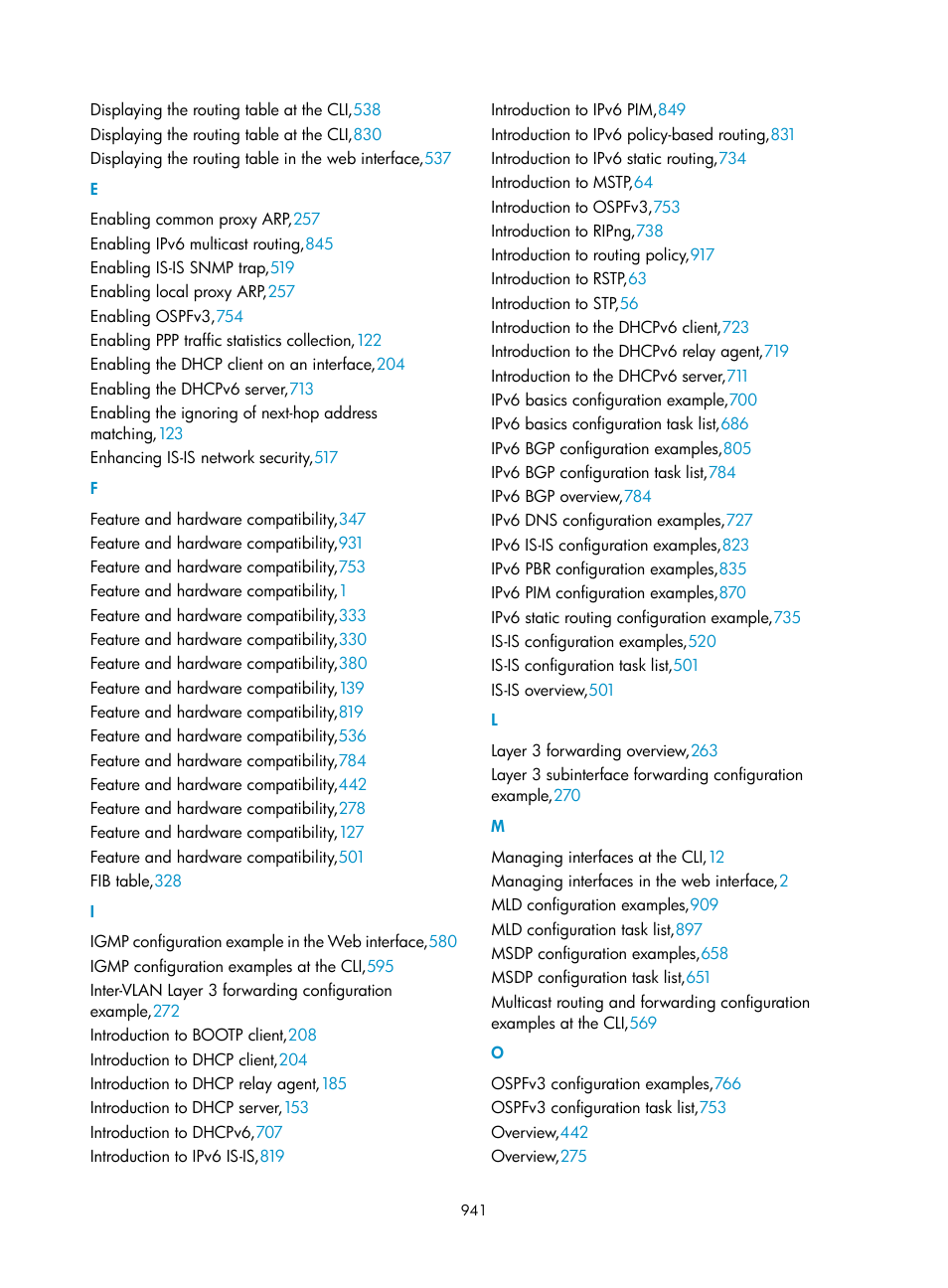 E f i, L m o | H3C Technologies H3C SecPath F1000-E User Manual | Page 966 / 967