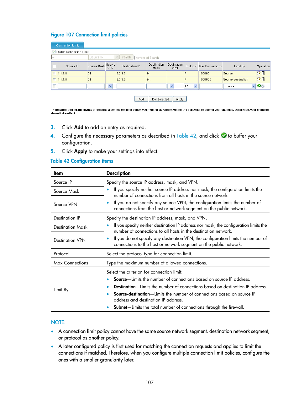 H3C Technologies H3C SecPath F1000-E User Manual | Page 117 / 273