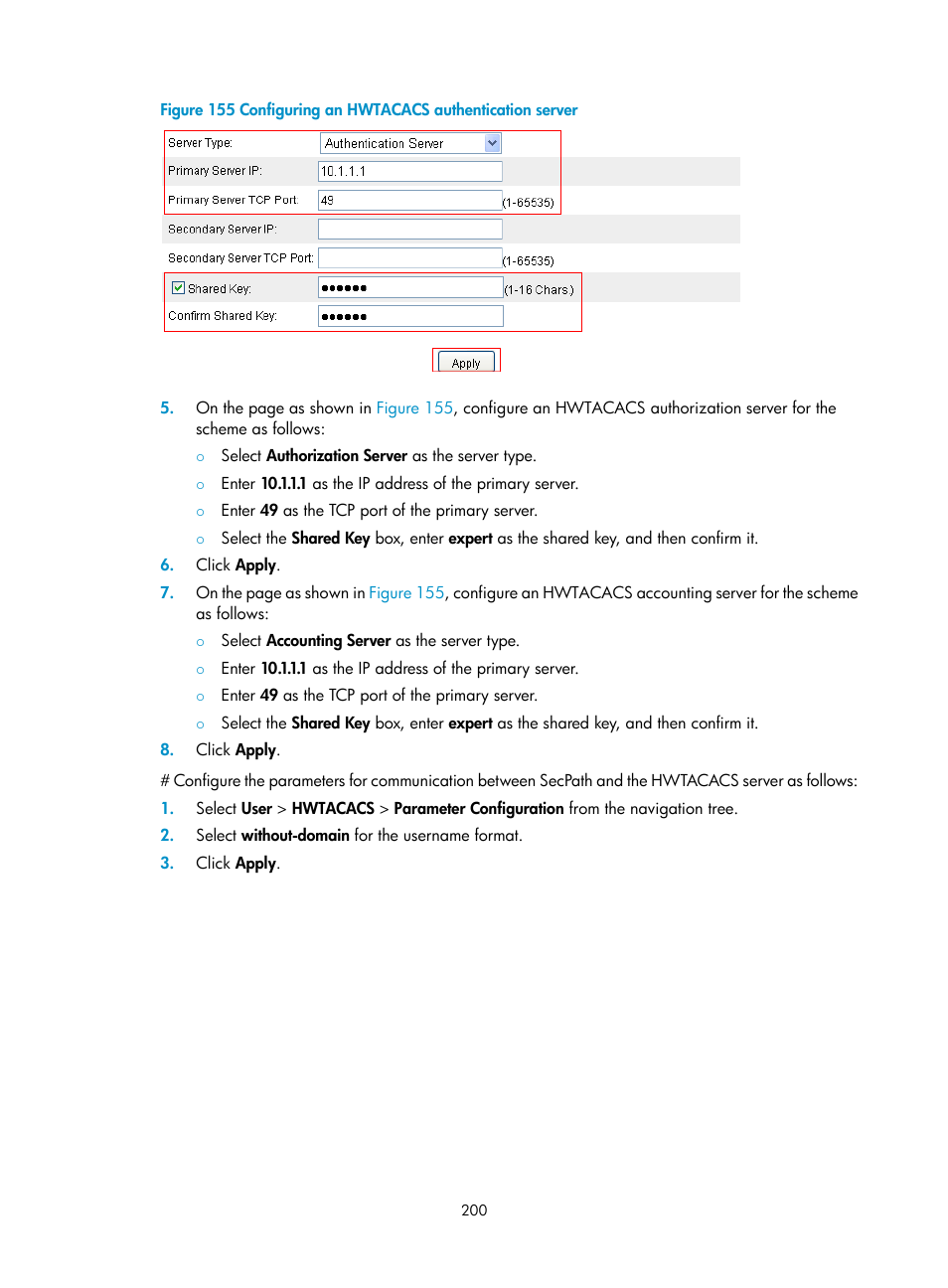 Figure 155 | H3C Technologies H3C SecPath F1000-E User Manual | Page 210 / 273