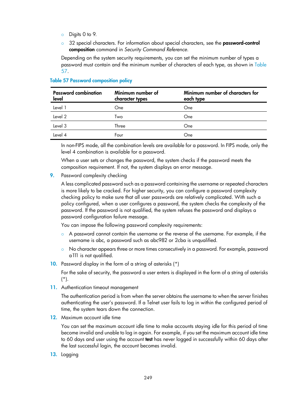 H3C Technologies H3C SecPath F1000-E User Manual | Page 259 / 273