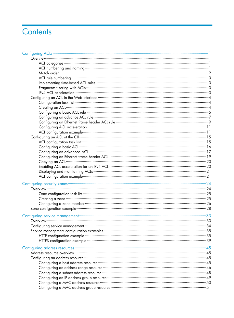 H3C Technologies H3C SecPath F1000-E User Manual | Page 6 / 273