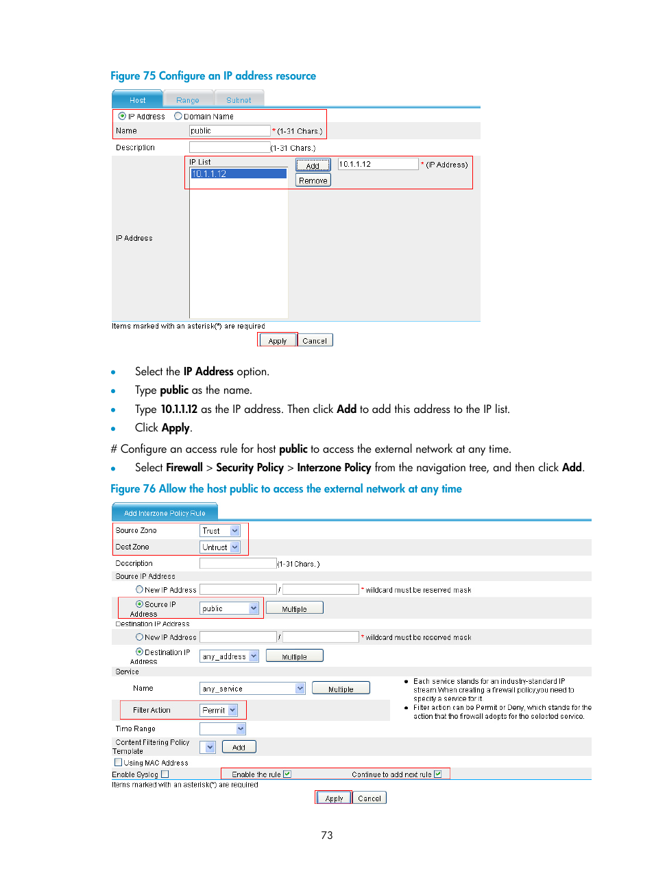 H3C Technologies H3C SecPath F1000-E User Manual | Page 83 / 273