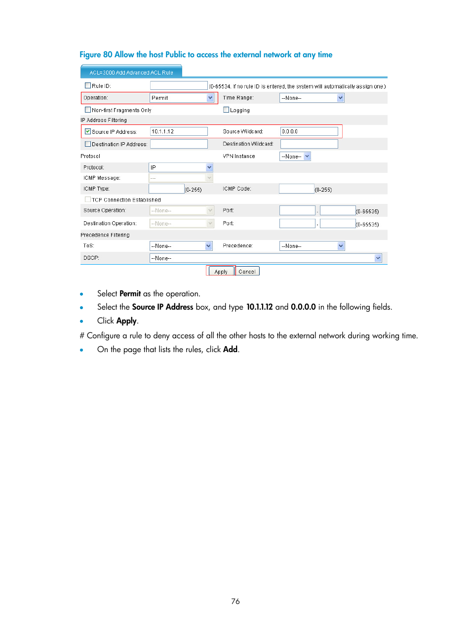 H3C Technologies H3C SecPath F1000-E User Manual | Page 86 / 273