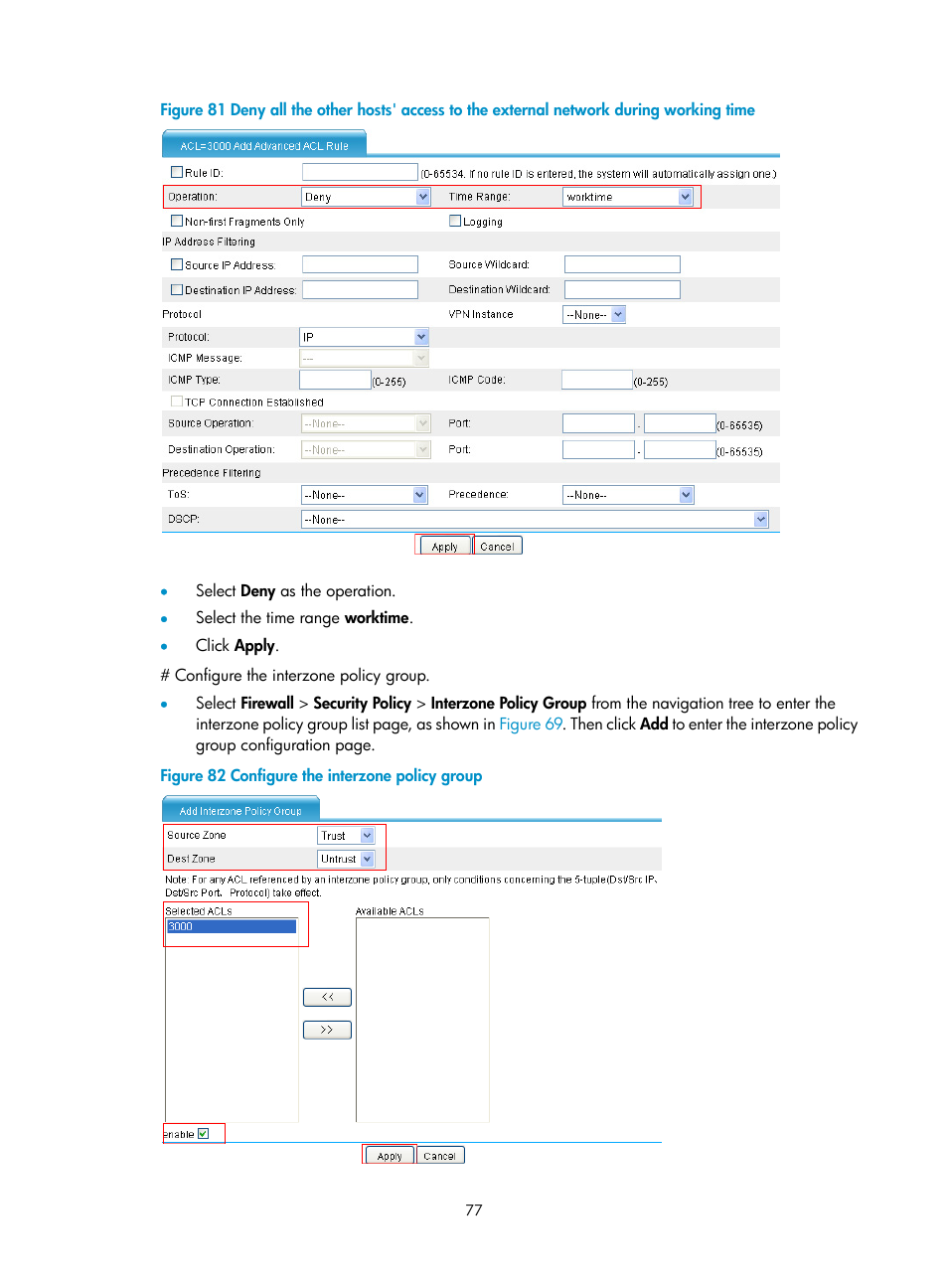 H3C Technologies H3C SecPath F1000-E User Manual | Page 87 / 273