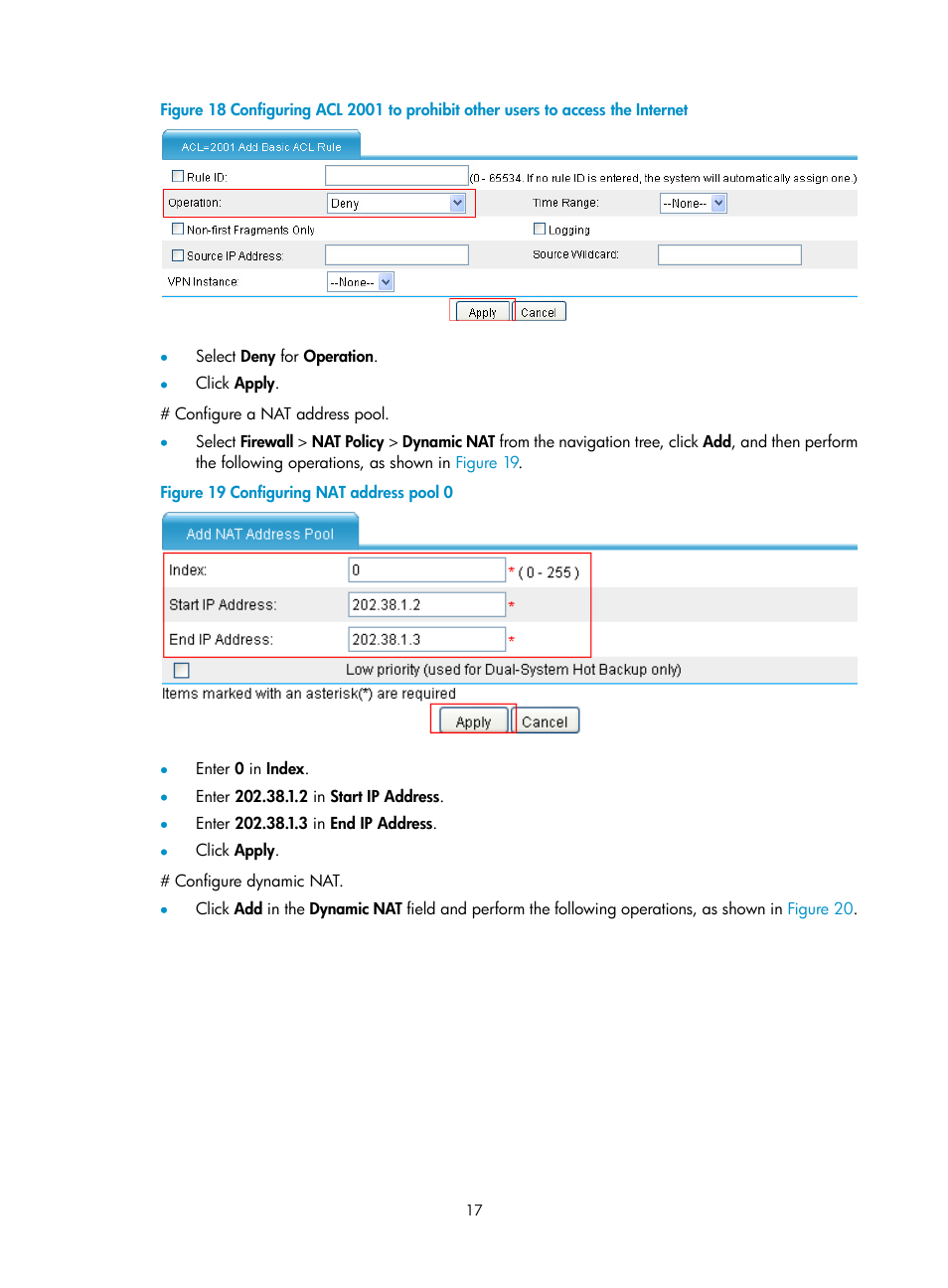 H3C Technologies H3C SecPath F1000-E User Manual | Page 24 / 68