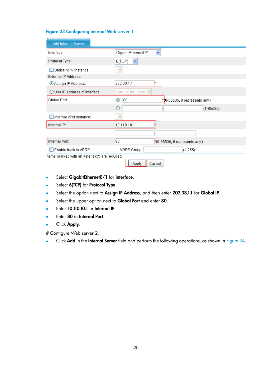 N in, Figure 23 | H3C Technologies H3C SecPath F1000-E User Manual | Page 27 / 68