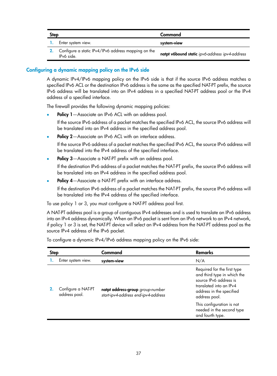 H3C Technologies H3C SecPath F1000-E User Manual | Page 44 / 68