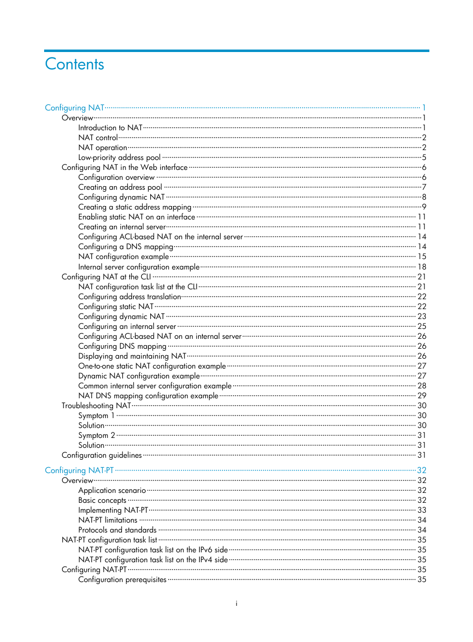 H3C Technologies H3C SecPath F1000-E User Manual | Page 6 / 68