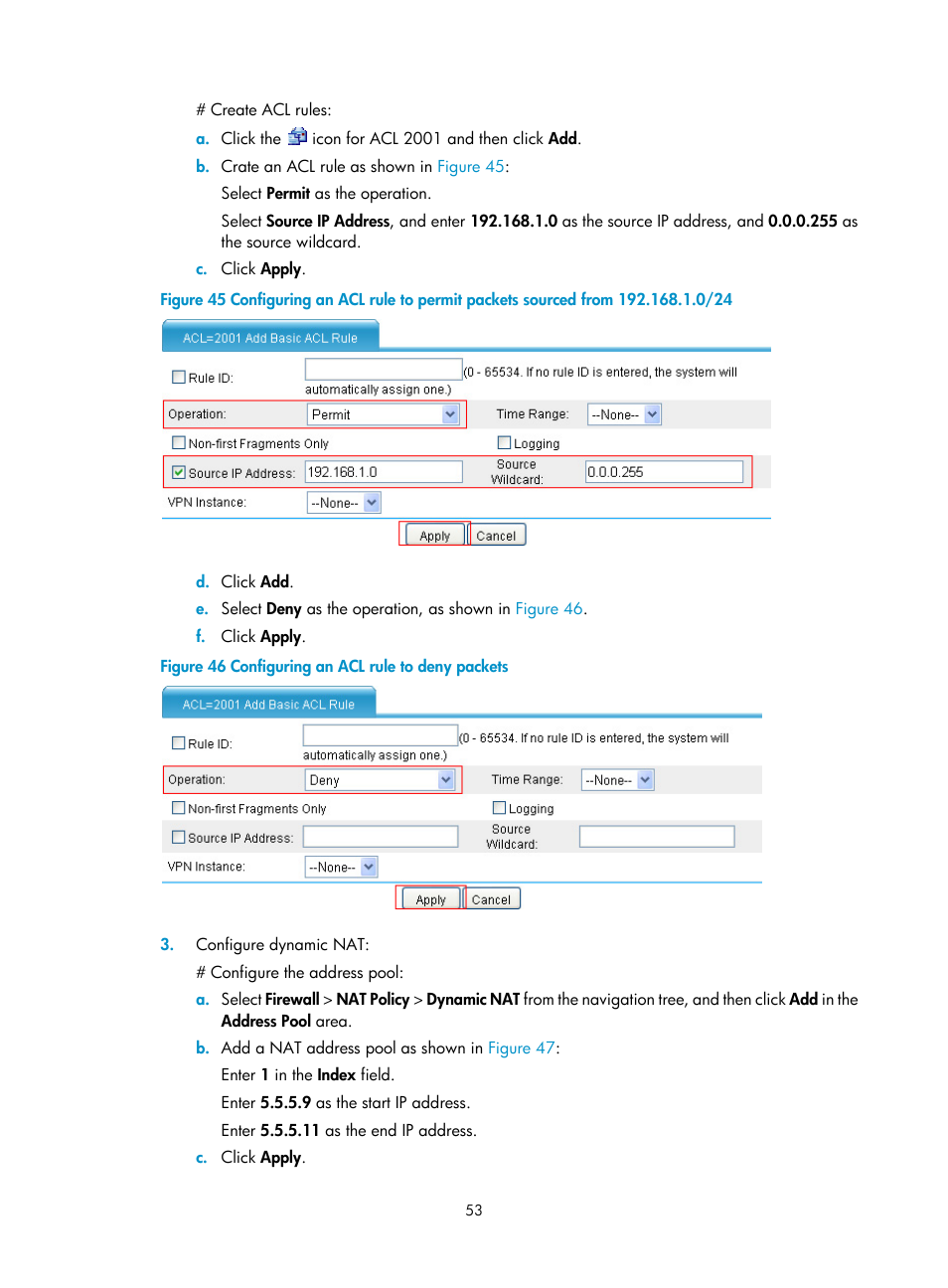 H3C Technologies H3C SecPath F1000-E User Manual | Page 60 / 68