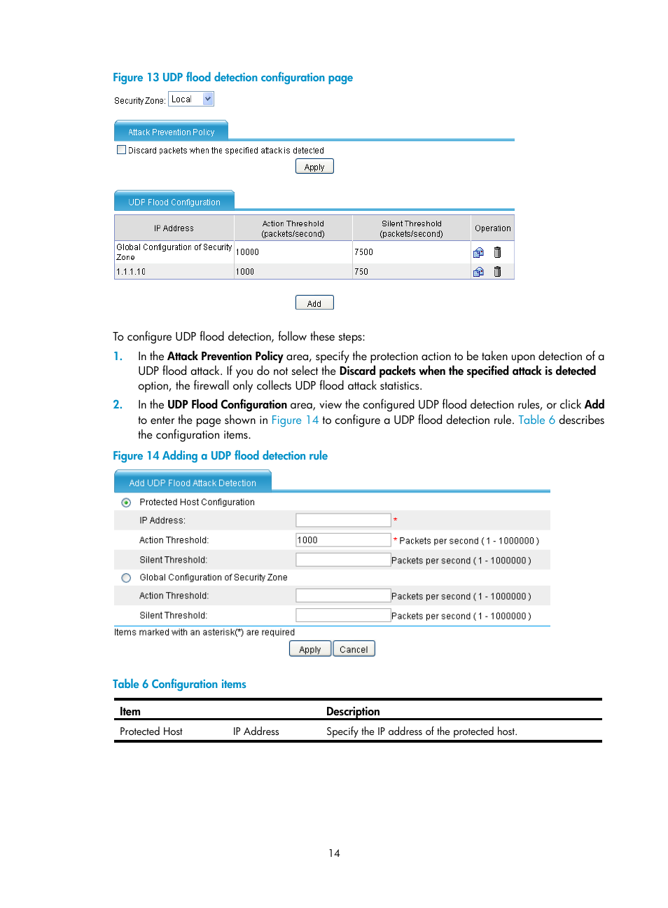 H3C Technologies H3C SecPath F1000-E User Manual | Page 22 / 99