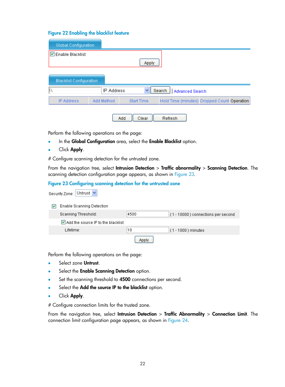 H3C Technologies H3C SecPath F1000-E User Manual | Page 30 / 99