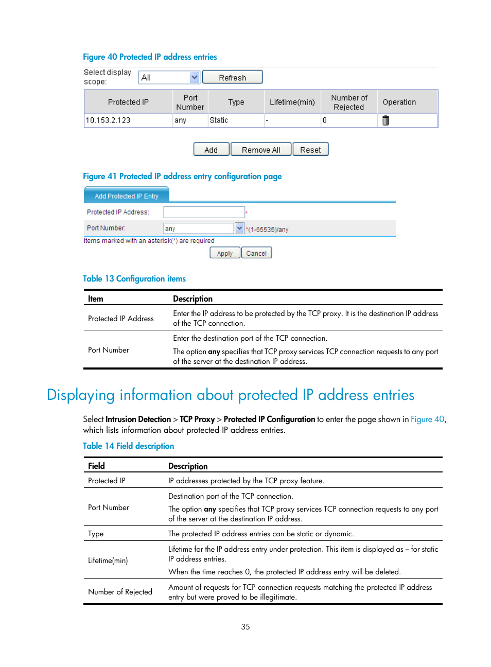 Figure 40, N in, Figure 41 | H3C Technologies H3C SecPath F1000-E User Manual | Page 43 / 99